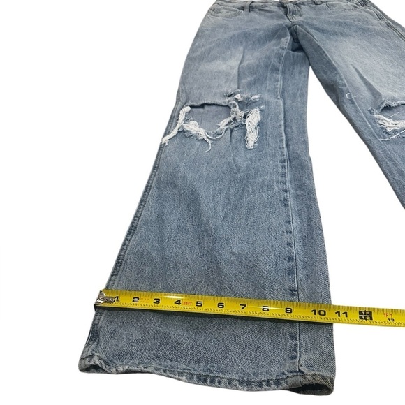 PacSun Casey Ripped Knees Low Rise Baggy Jeans Medium Indigo 27 - Picture 14 of 14